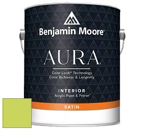Benjamin Moore Aura 526 Waterborne Interior Satin Finish покрытие цвет NCS S 0560-G50Y 