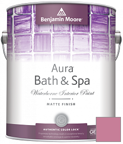 Краска Benjamin Moore Aura Bath & Spa Interior Paint Matte Finish (532) цвет 2084-40 Precious Pink