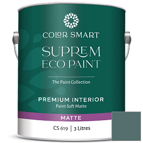 Краска COLOR SMART CS 619 SUPREM ECO PAINT матовая краска цвет 713 Polished Slate