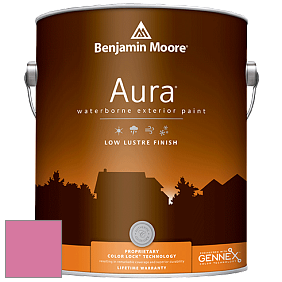 Benjamin Moore Aura 634 Waterborne Exterior Low Lustre Finish краска цвет 2086-40 Deep Carnation