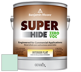 Benjamin Moore 355 Super Hide Zero Voc Interior Flat краска цвет 610 Antigua Aqua