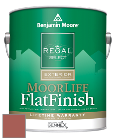 Benjamin Moore W105 Regal Select Exterior Paint-MoorLife Flat Finish краска цвет 2089-20 Rosy Peach