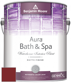 Benjamin Moore Aura 532 Bath & Spa Waterborne Interior Paint Matte Finish краска цвет RAL 3011 