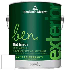 Benjamin Moore Ben 541 Waterborne Exterior Flat Finish краска цвет 2010-70 Frosty Pink