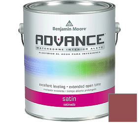Краска Benjamin Moore 792. Advance Interior Paint-Satin эмаль цвет 1288 Segovia Red