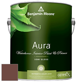 Benjamin Moore Aura 528 Waterborne Interior Semi-gloss Finish краска цвет 2104-10 Pancake Syrup