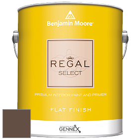 Benjamin Moore 547 Regal Select Waterborne Interior Flat Finish краска цвет 2107-10 Chocolate Candy Brown