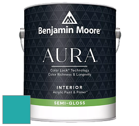 Benjamin Moore Aura 528 Waterborne Interior Semi-gloss Finish краска цвет NCS S 2050-B40G 