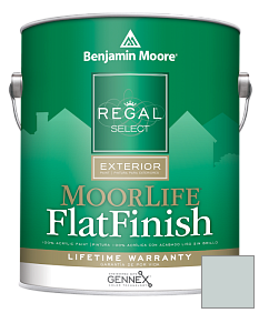 Краска Regal Select Exterior Paint-MoorLife Flat Finish (W105) цвет 1584 Pale Smoke