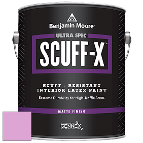 Benjamin Moore 484 Ultra Spec SCUFF-X Interior Matte Finish краска цвет 2077-50 Pretty Pink