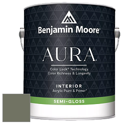 Benjamin Moore Aura 528 Waterborne Interior Semi-gloss Finish краска цвет NCS S 6010-G50Y 