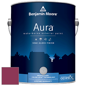 Benjamin Moore Aura 632 Waterborne Exterior Semi-Gloss Finish краска цвет 2077-10 Magenta
