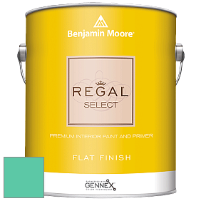 Benjamin Moore 547 Regal Select Waterborne Interior Flat Finish краска цвет 2044-40 Amelia Island Blue