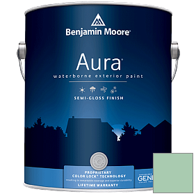 Краска Aura Waterborne Exterior Semi-Gloss Finish (632) цвет 2035-50 Spruce Green