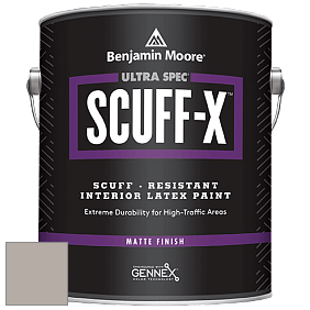 Benjamin Moore 484 Ultra Spec SCUFF-X Interior Matte Finish краска цвет 2108-50 Silver Fox