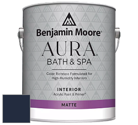 Benjamin Moore Aura 532 Bath & Spa Waterborne Interior Paint Matte Finish краска цвет RAL 5011 