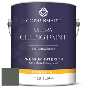 COLOR SMART CS 758 ULTRA CEILING PAINT ультраматовая краска цвет RAL 7009 