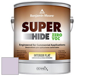 Benjamin Moore 355 Super Hide Zero Voc Interior Flat краска цвет 2072-60 Beach Plum