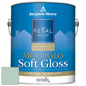 Benjamin Moore W096 Regal Select Exterior Paint-Moor GloSoft Gloss Finish краска цвет 639 Let It Rain
