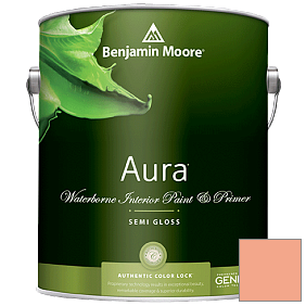 Краска Aura Waterborne Interior Semi-gloss Finish (528) цвет 081 Intense Peach