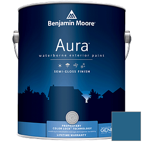 Краска Aura Waterborne Exterior Semi-Gloss Finish (632) цвет 2060-20 California Blue