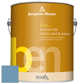 Benjamin Moore Ben W625 Premium Interior Latex Flat краска цвет NCS S 3030-R90B 