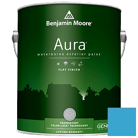 Краска Aura Waterborne Exterior Flat Finish (629) цвет 790 Bayberry Blue