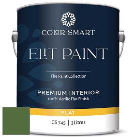 COLOR SMART CS 745 ELIT PAINT глубокоматовая моющаяся краска цвет NCS S 4550-G30Y 