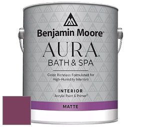 Benjamin Moore Aura 532 Bath & Spa Waterborne Interior Paint Matte Finish краска цвет NCS S 4050-R30B 