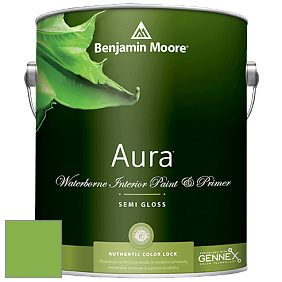 Benjamin Moore Aura 528 Waterborne Interior Semi-gloss Finish краска цвет NCS S 1070-G30Y 