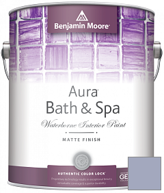 Краска Benjamin Moore Aura Bath & Spa Interior Paint Matte Finish (532) цвет 1412 Central Mauve