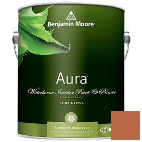 Краска Aura Waterborne Interior Semi-gloss Finish (528) цвет 2167-10 Burnt Caramel
