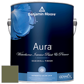 Benjamin Moore Aura 524 Waterborne Interior Eggshell Finish краска цвет 2144-10 Guacamole