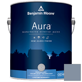 Краска Aura Waterborne Exterior Semi-Gloss Finish (632) цвет 2128-40 Oxford Gray