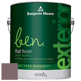 Benjamin Moore Ben 541 Waterborne Exterior Flat Finish краска цвет 1252 Mink Violet