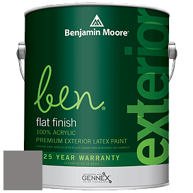 Benjamin Moore Ben 541 Waterborne Exterior Flat Finish краска цвет 2112-40 Stone