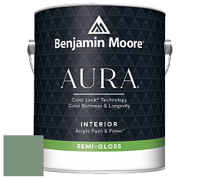 Benjamin Moore Aura 528 Waterborne Interior Semi-gloss Finish краска цвет 635 Parsley Snips