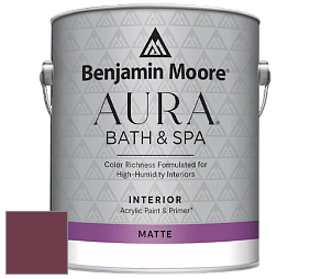 Benjamin Moore Aura 532 Bath & Spa Waterborne Interior Paint Matte Finish краска цвет NCS S 5040-R20B 