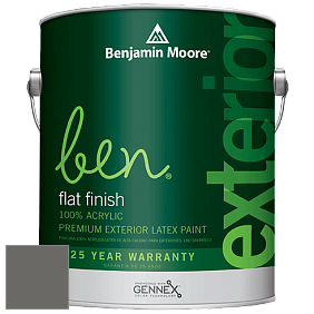 Benjamin Moore Ben 541 Waterborne Exterior Flat Finish краска цвет HC-166 BM HC-166