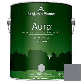 Краска Aura Waterborne Exterior Flat Finish (629) цвет 2120-40 Smoke Gray