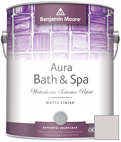 Краска Benjamin Moore Aura Bath & Spa Interior Paint Matte Finish (532) цвет 2114-60 Hint of Violet