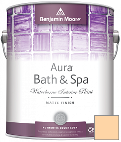 Краска Benjamin Moore Aura Bath & Spa Interior Paint Matte Finish (532) цвет 143 Golden Light