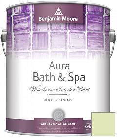 Краска Benjamin Moore Aura Bath & Spa Interior Paint Matte Finish (532) цвет 409 Apple Froth