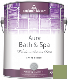 Краска Benjamin Moore Aura Bath & Spa Interior Paint Matte Finish (532) цвет 545 Buckingham Gardens