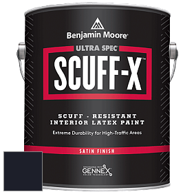 Benjamin Moore 486 Ultra Spec SCUFF-X Interior Satin Finish краска цвет RAL 5004 
