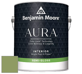 Benjamin Moore Aura 528 Waterborne Interior Semi-gloss Finish краска цвет NCS S 3040-G40Y 