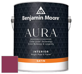 Benjamin Moore Aura 526 Waterborne Interior Satin Finish покрытие цвет 2077-10 Magenta