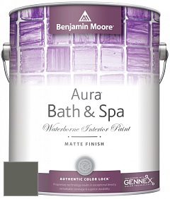 Benjamin Moore Aura 532 Bath & Spa Waterborne Interior Paint Matte Finish краска цвет NCS S 7005-G50Y 