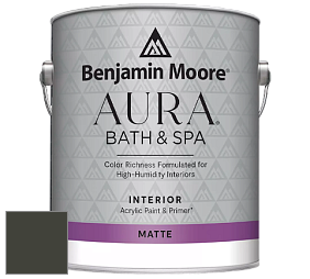 Benjamin Moore Aura 532 Bath & Spa Waterborne Interior Paint Matte Finish краска цвет NCS S 8505-G50Y 