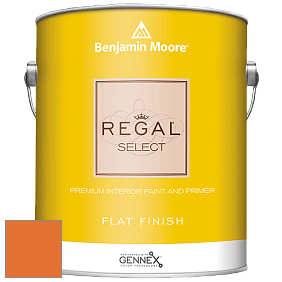 Benjamin Moore 547 Regal Select Waterborne Interior Flat Finish краска цвет 2016-10 Startling Orange